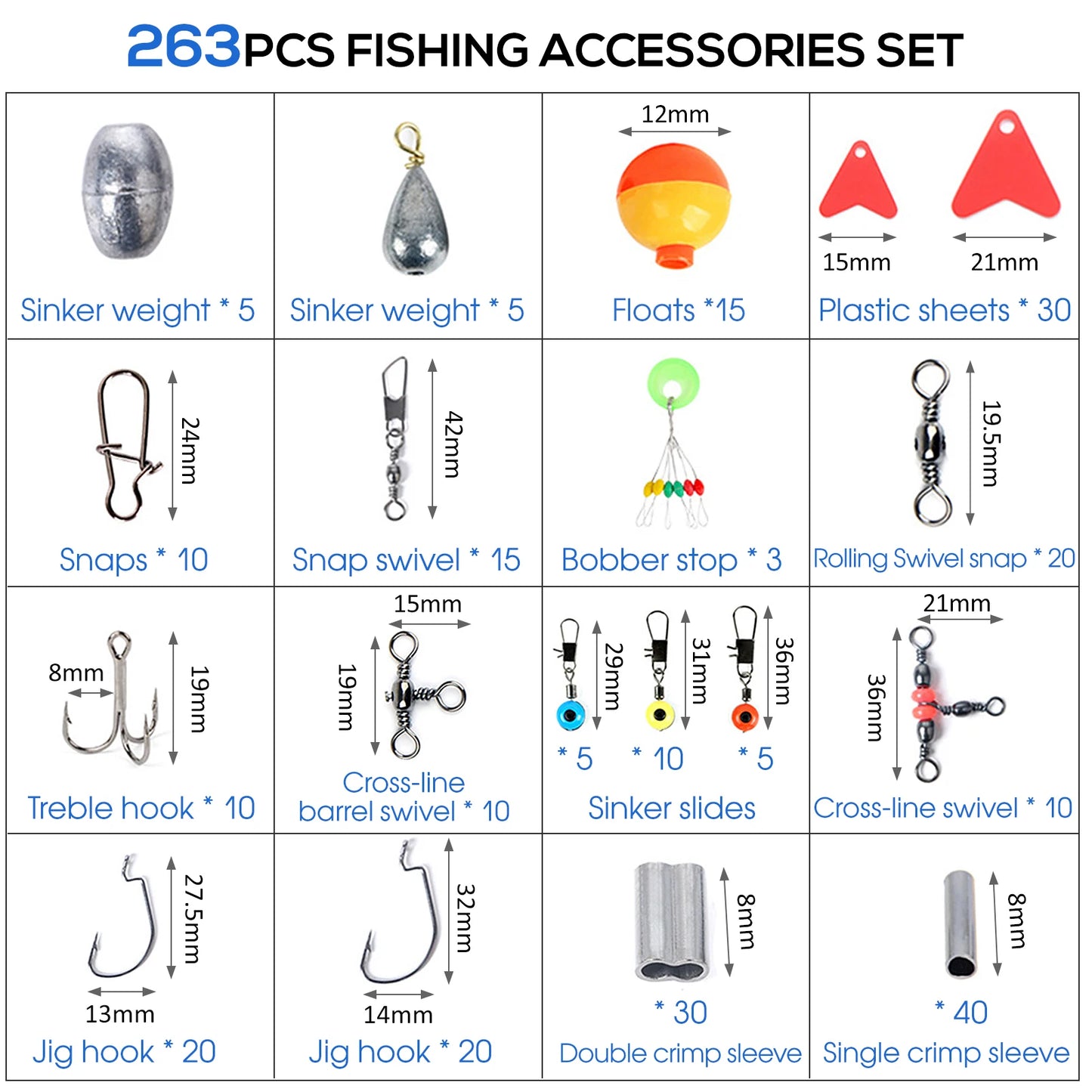 263pcs Tackle Box