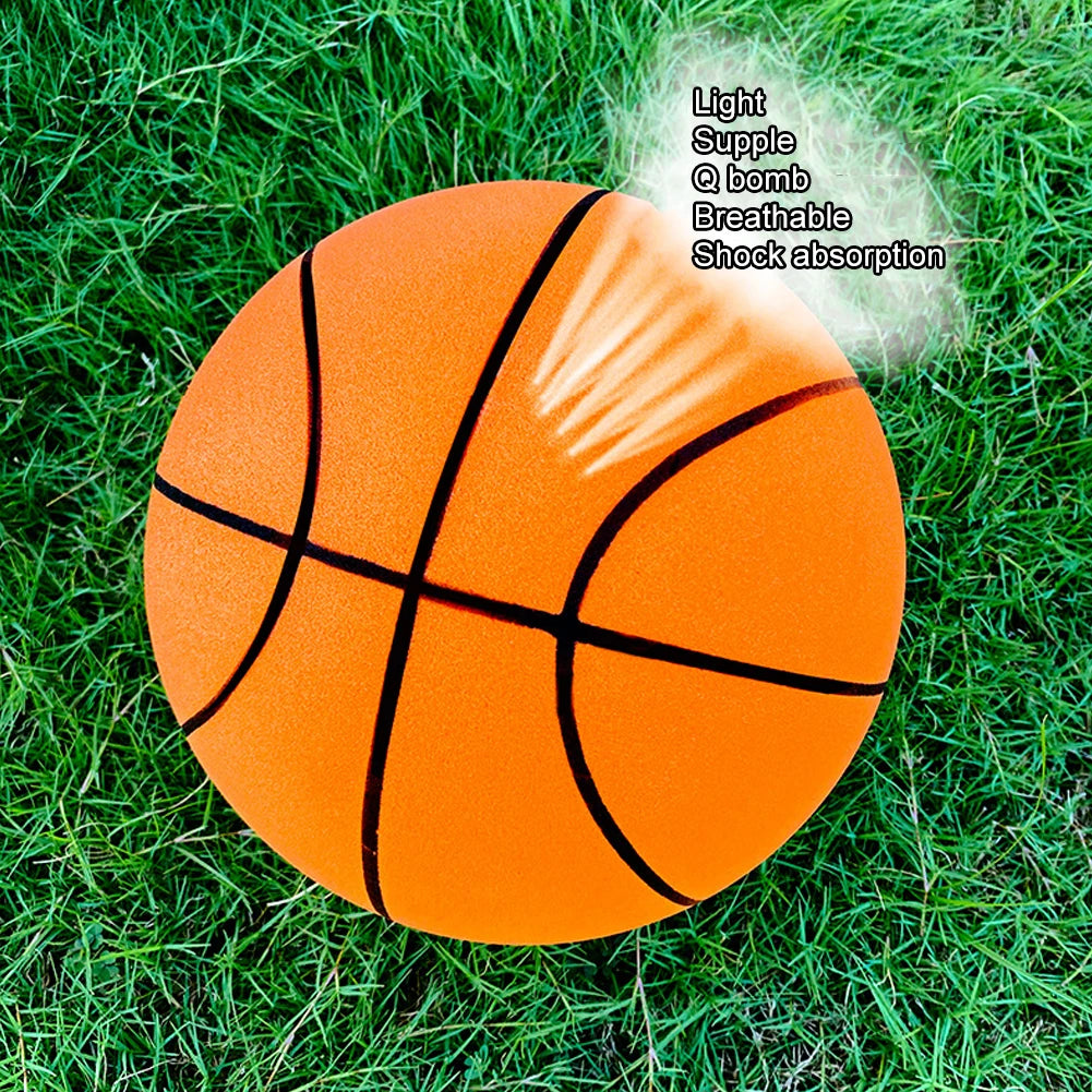Indoor Silent Basketball Ball 21/18 cm with hoop