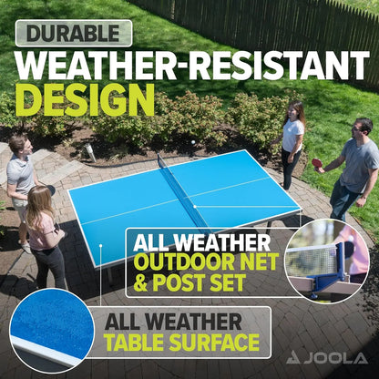 Table Tennis Table with Waterproof Net Set