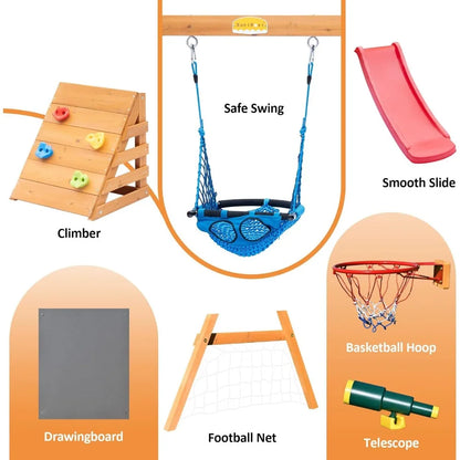 Playground Set with Basketball Hoop