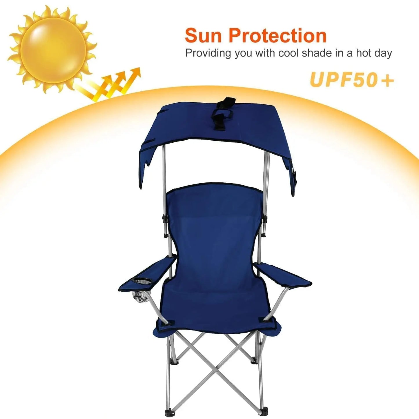 Outdoor Folding Lounge Chair with Canopy