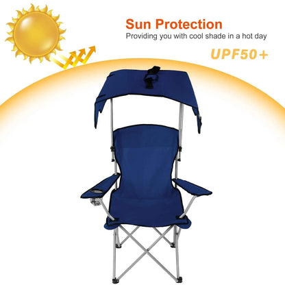 Outdoor Folding Lounge Chair with Canopy