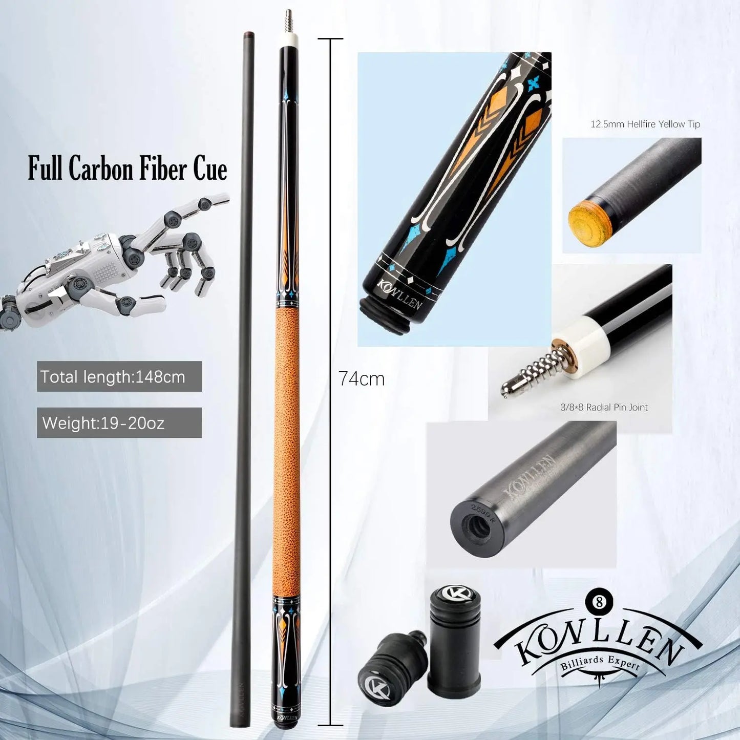 Carbon Fiber Pool Cue Stick