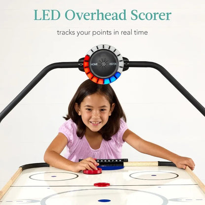Air Hockey Game Table w/Light-up Scoreboard