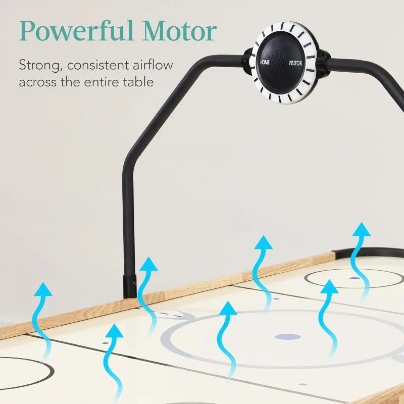 Air Hockey Game Table w/Light-up Scoreboard