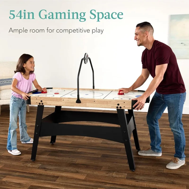 Air Hockey Game Table w/Light-up Scoreboard