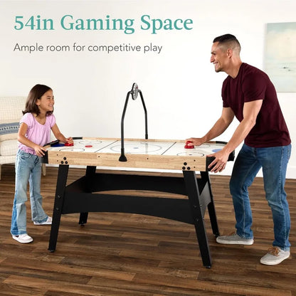 Air Hockey Game Table w/Light-up Scoreboard