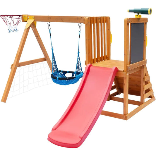 Playground Set with Basketball Hoop